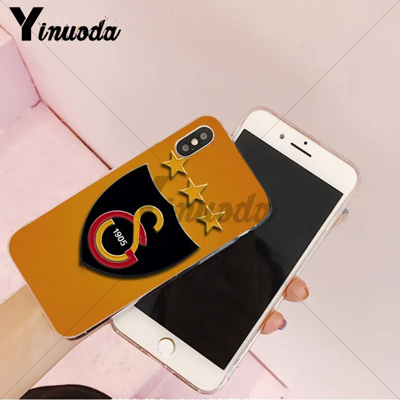 Yinuoda Galatasaray SK Роскошный Гибридный чехол для телефона для iPhone 8 7 6 6S Plus X XS max 10 5 5S SE XR Coque Shell - Цвет: 6
