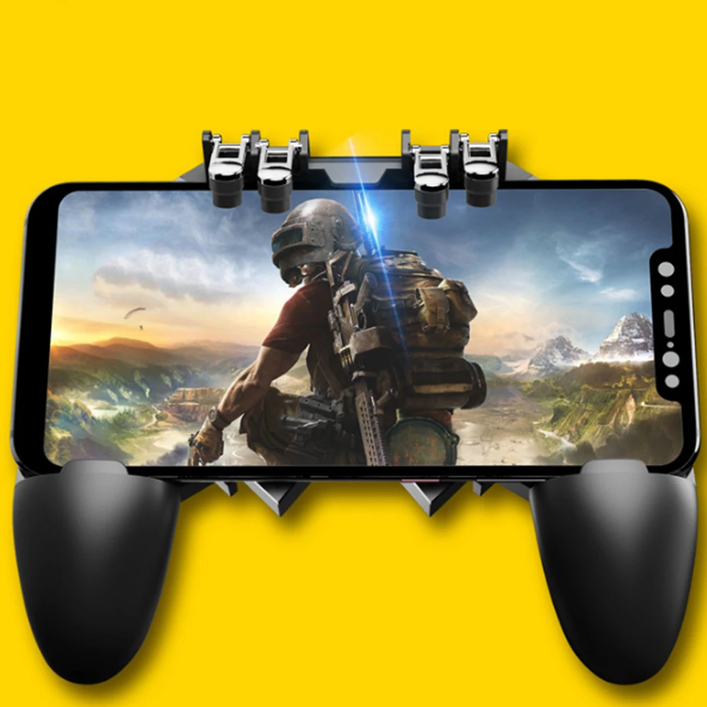Для Pubg джойстик для мобильного телефона шестипальцевый игровой триггер шутер Геймпад контроллер Кнопка для игры для iPhone XS Max Android huawei