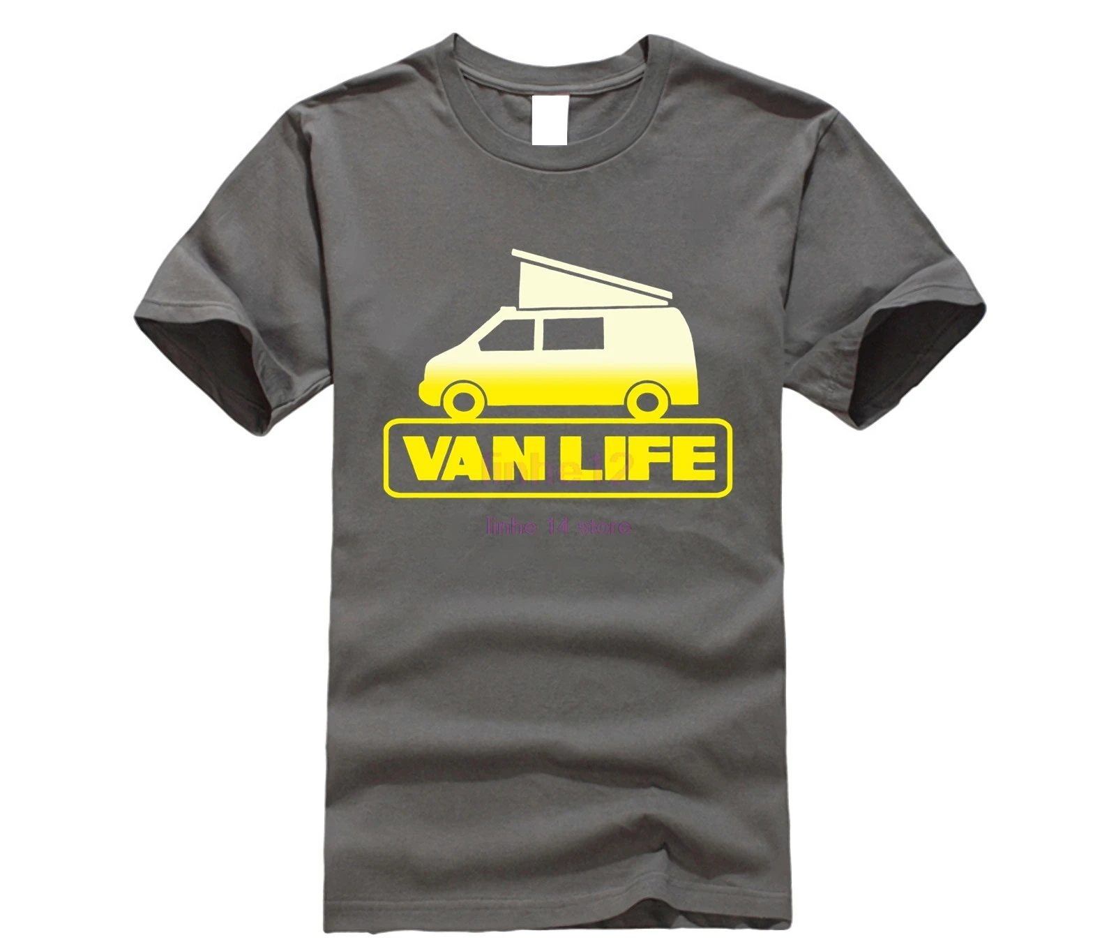 Ван Лайф взрослая футболка все размеры Camper Van Rv Motor Home Camping T4 T5 T6 горячая Распродажа