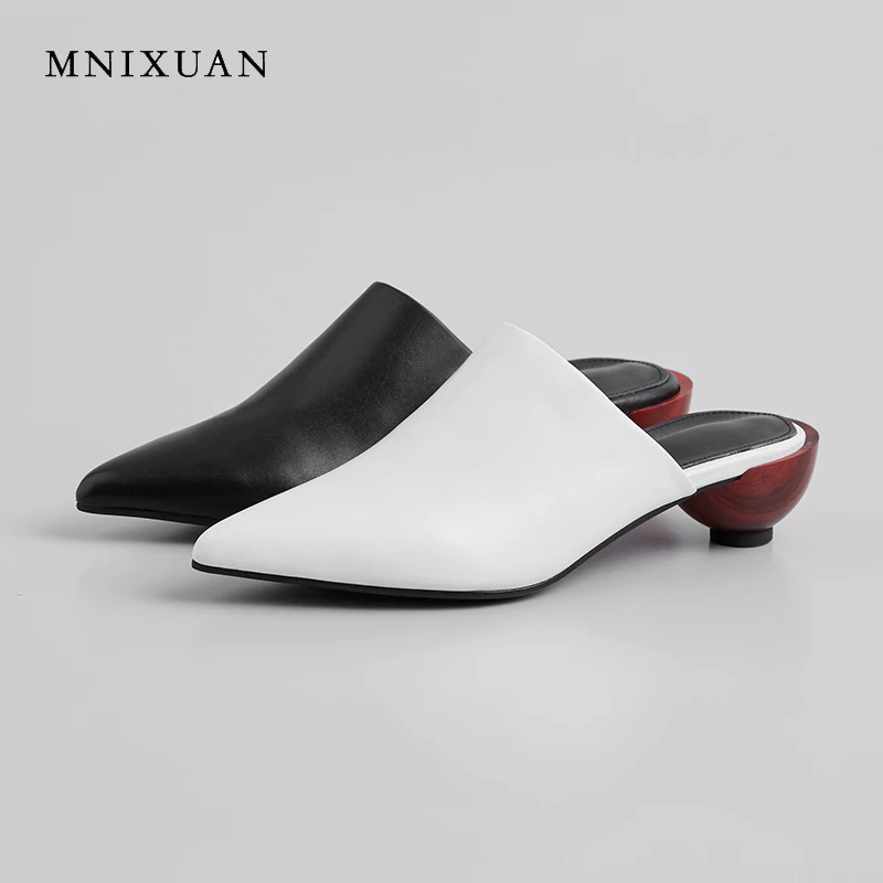 MNIXUAN/женские шлепанцы в римском стиле босоножки с закрытым носком обувь без