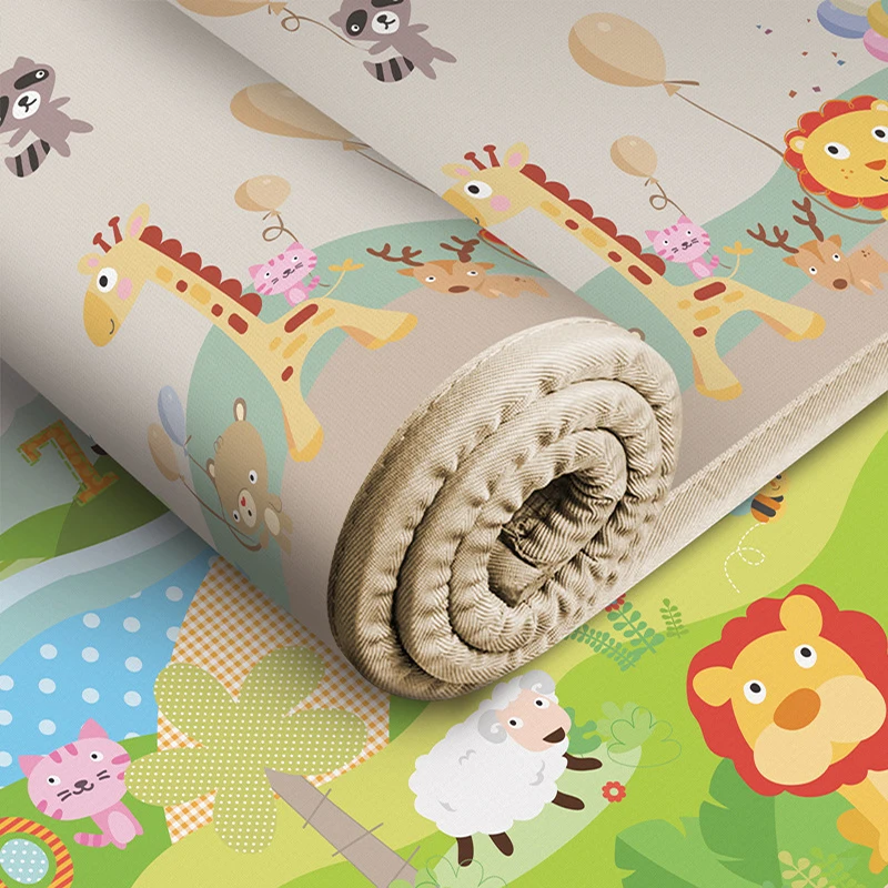1cm Thick Kids Rug Crawling Mat Living Room Baby Play Mat Home Waterproof Gym Children's Mat Game Toys Carpet