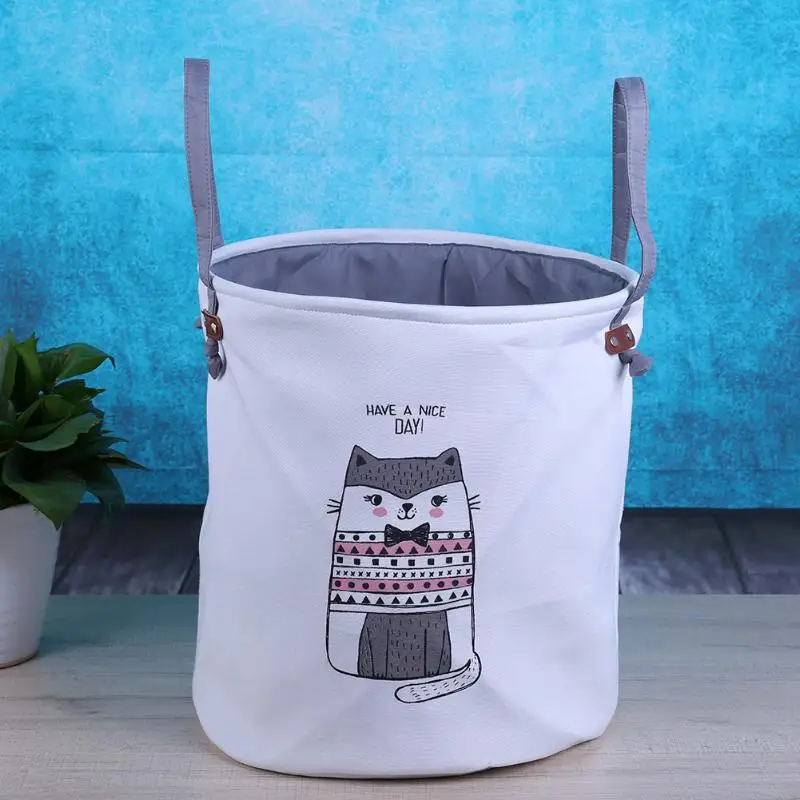 Корзина для белья корзина для грязной одежды корзина для хранения кошачий узор складная корзина для белья корзина для стирки Органайзер E5M1