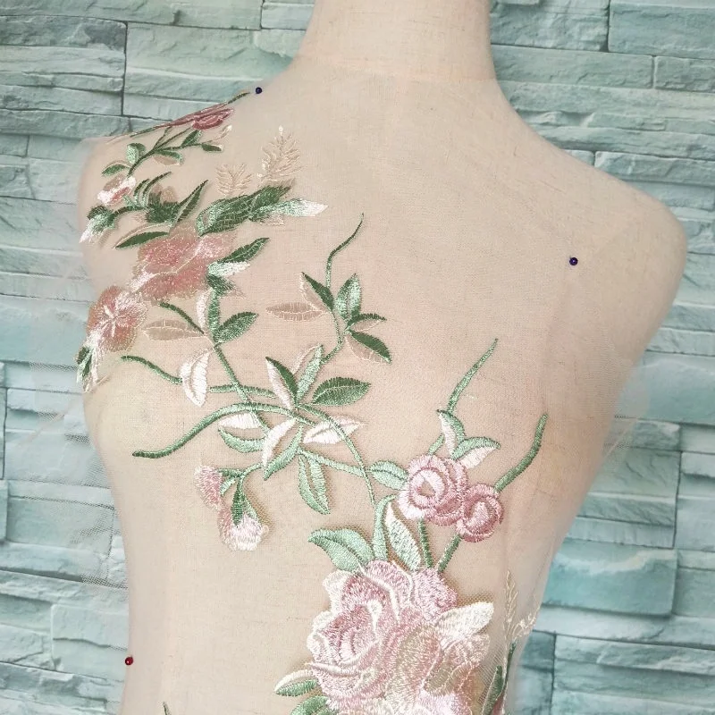 1 шт. Красивая Цветочная аппликация вышитые нашивки для одежды платья модная