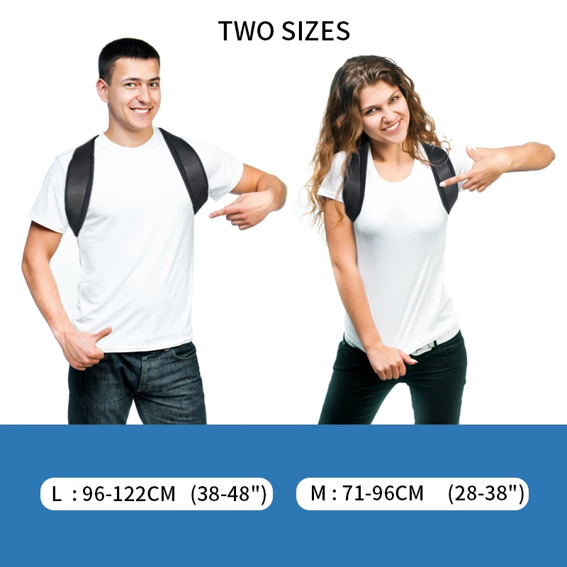 Поддерживающий Пояс регулируемый Корректор Осанки Спины ключицы позвоночника