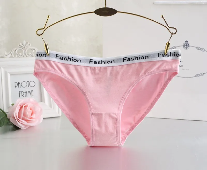 Xxxl, женские спортивные трусы с низкой талией, Короткое женское нижнее белье, хлопковое нижнее белье, Дамское дышащее сексуальное однотонное нижнее белье, 5 шт./лот - Цвет: Розовый