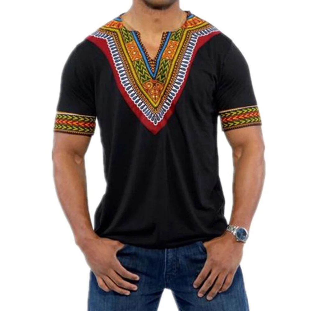 YJSFG дом Модные мужские Hipster футболка хип хоп Африканский Dashiki Harajuku удлиненные