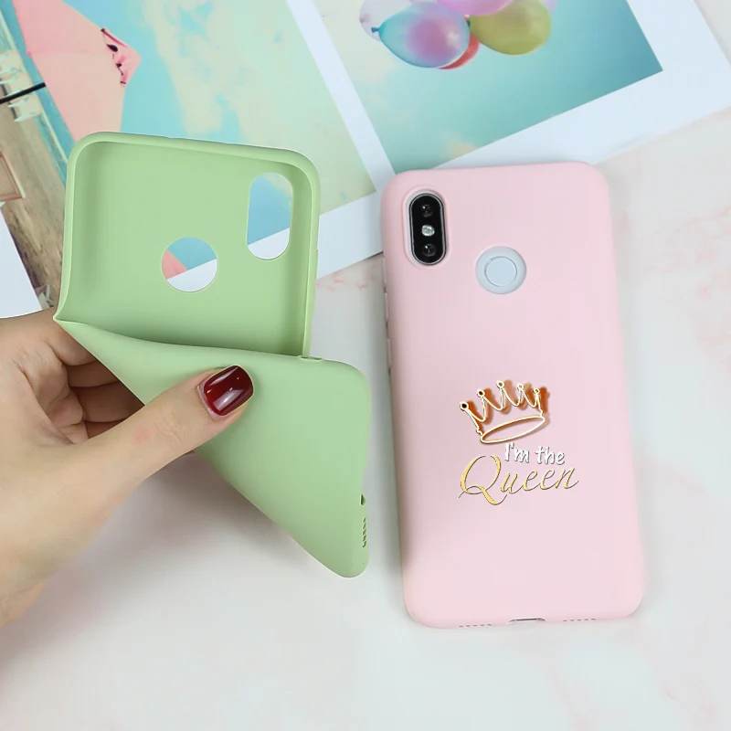 Чехол для девочек Xiaomi Redmi Note 5 6 7 6A Plus чехол из ТПУ Xiomi Mi 8 Lite A2 5A 7A мягкий