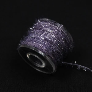 Dark Purple 1pc Wifreo 1 шт. 19 цветов мишура синель материал для завязывания мушек стример Nymph материал для тела/заячье дубляжное волокно - Цвет: Dark Purple 1pc