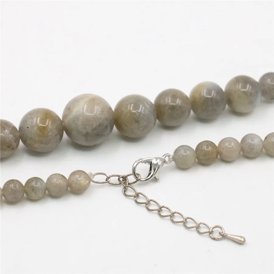 Beautiful Round 6-14MM Flashlight Stone Necklace Beads DIY Hand Made Fashion Jewelry Making Design Mother's Day Gift | Украшения и