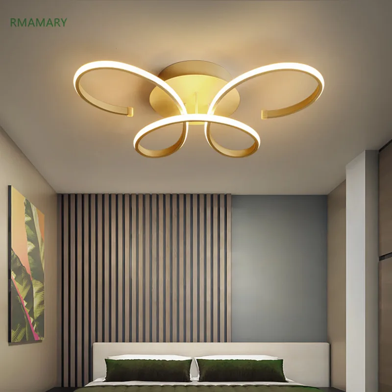 Bedroom chandelier simple modern warm romantic led living room children's study Led lamps 110-220V free shipping | Лампы и