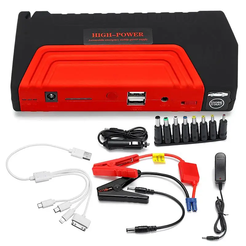 68800mAh 12V 600A Многофункциональный портативный пусковое устройство USB power Bank автомобильный аккумулятор зарядное устройство пусковое устройство