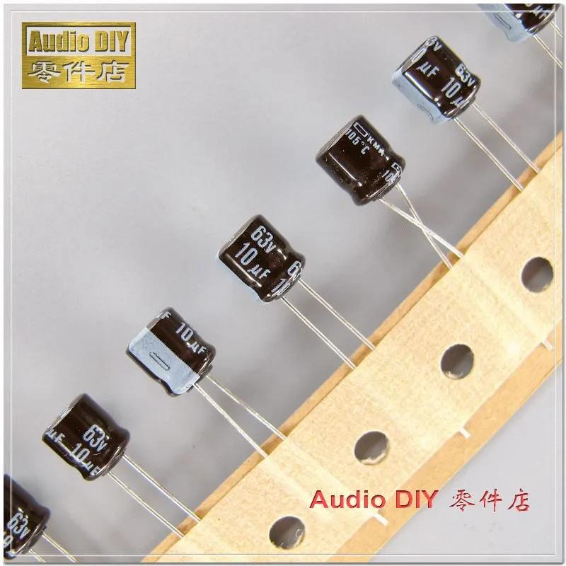 20 штук/100 шт. NIPPON CHEMI CON KMA серии 10 мкФ с алюминиевой крышкой 63В 63V10UF небольшого