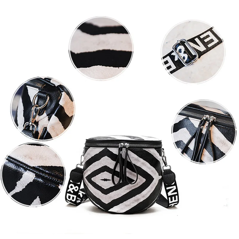 Новая роскошная женская кожаная сумка седло с граффити женские ручные сумки