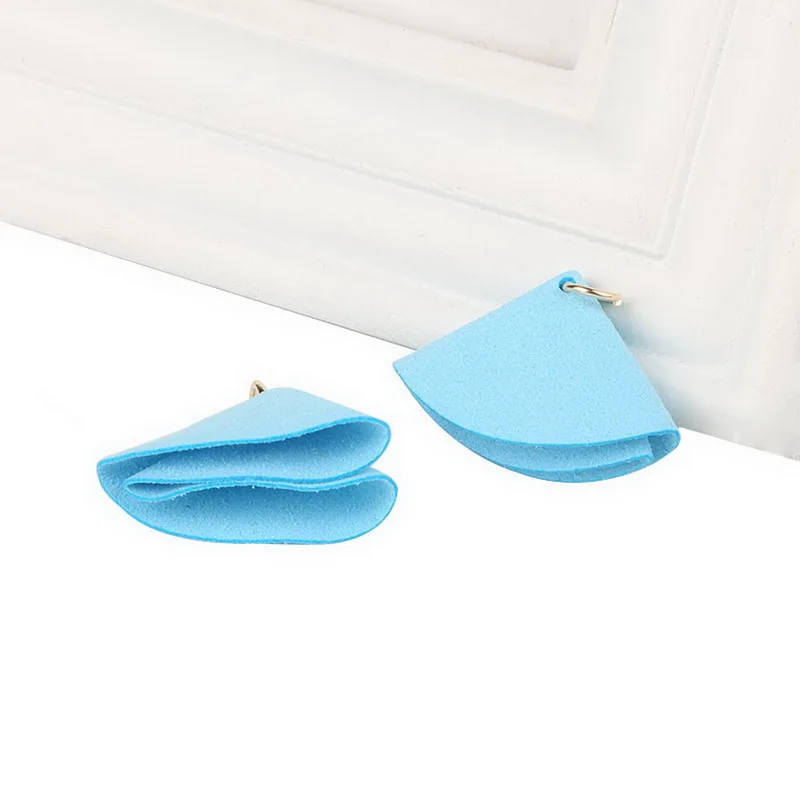 Sky Blue 1 шт. мини фарбик 40*30 мм двойной складной цветок Кисточки Смешанные 12 видов цветов выбрать кисточки для штор одежды украшения дома - Цвет: Sky Blue