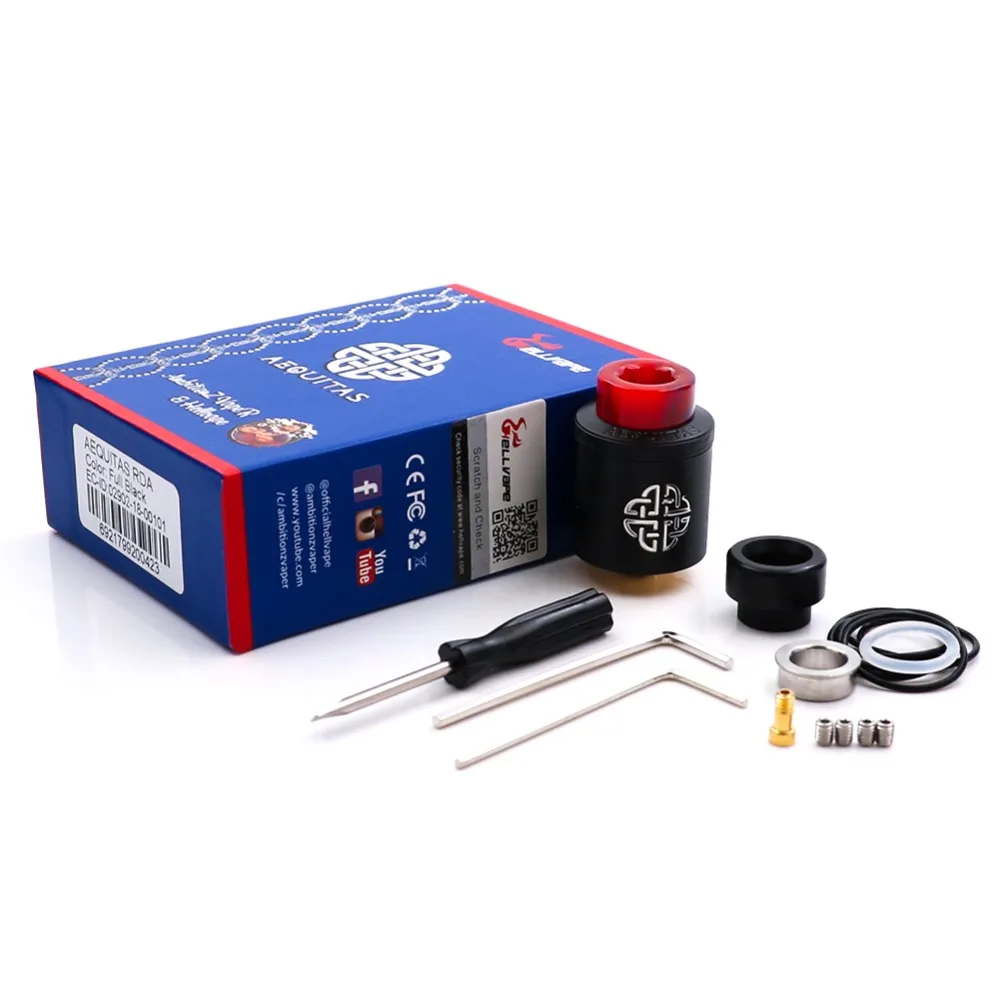 Оригинальный распылитель для сигарет Hellvape Aequitas 24 BF RDA пригодный выдавливания mod