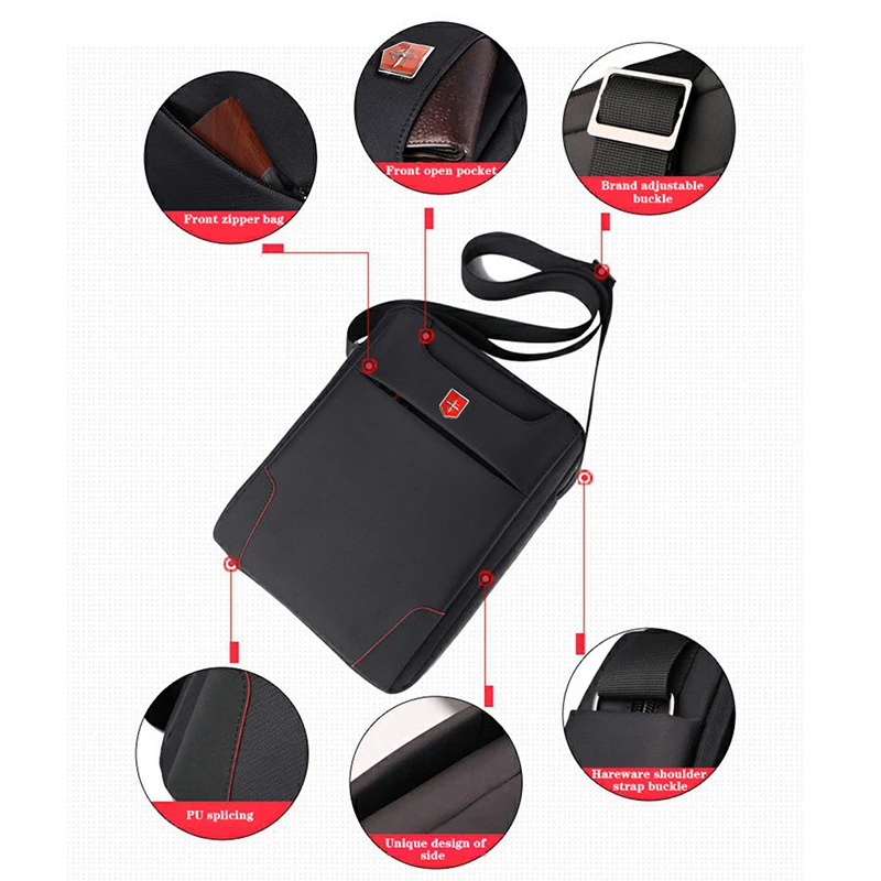 Водонепроницаемая сумка на одно плечо для мужчин и женщин брендовый мессенджер