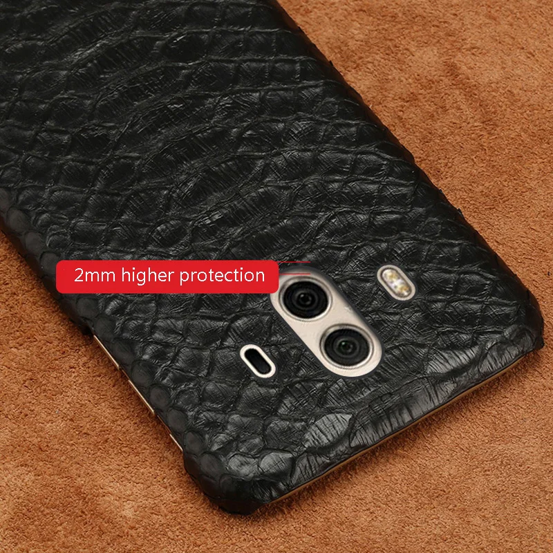 

Luxury Leather python skin cover back cover For HUAWEI Mate 10 case python skin high-end custom phone case For HUAWEI P20