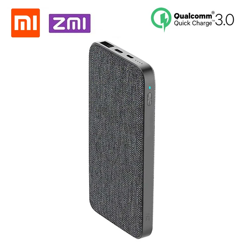 Xiaomi ZMI QB910 10000 мАч Внешний аккумулятор Type C 2 полосный 18 Вт Быстрая зарядка