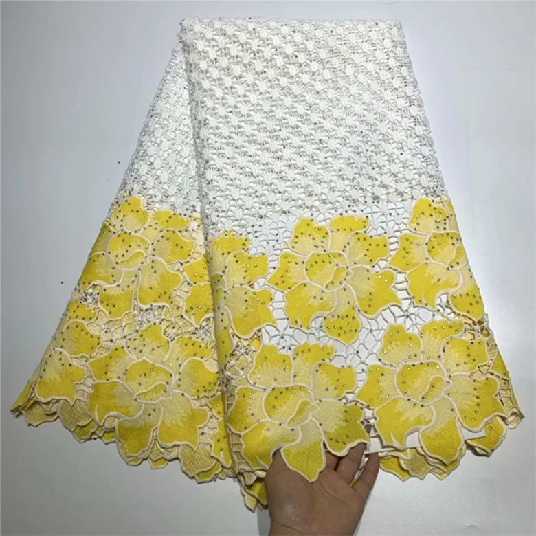 2019 новый дизайн Африканское кружево с камнями! Искусственная кружевная ткань!