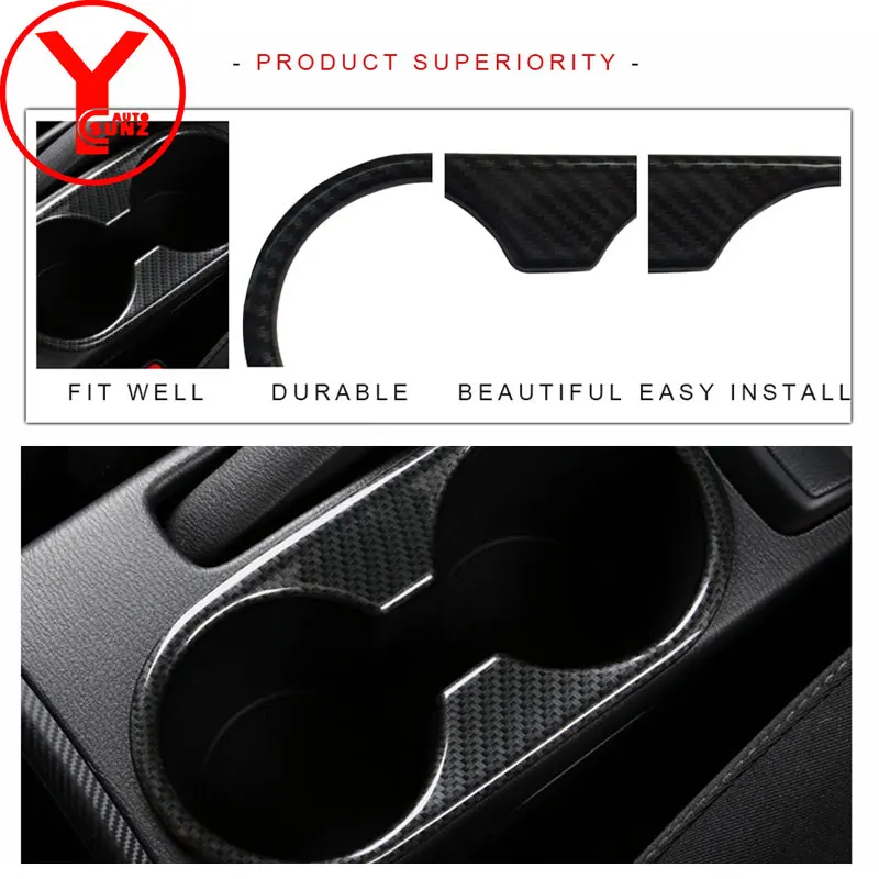 Держатель для чашки из углеродного волокна с центральной консолью держатель