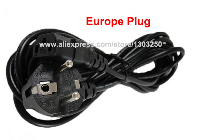 1 2 м Адаптер питания переменного тока Шнур кабель свинца 3 зубец для ноутбука