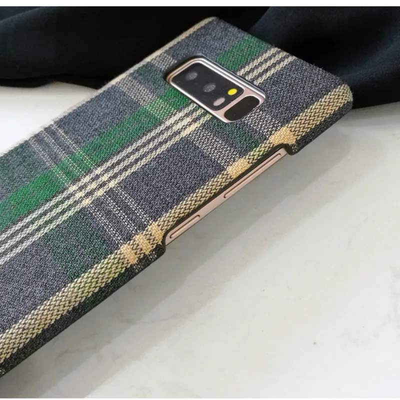 Чехол для мобильного телефона простой решетчатый Британский ветер ткань жесткий