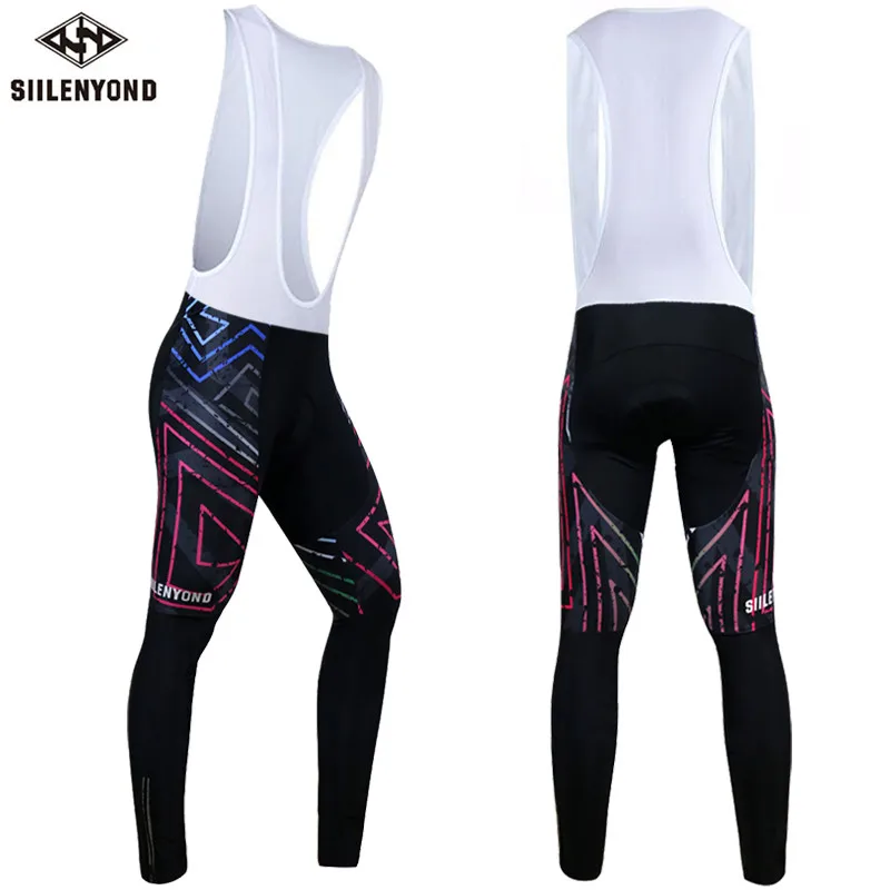 one piece bib pant Siilenyond, велосипедный длинный комбинезон, мужские теплые штаны, зима, термальный флис, 3D гелевая подкладка, велосипедный нагрудник, трико, Mtb, мужские, Ropa Ciclismo - Цвет: one piece bib pant