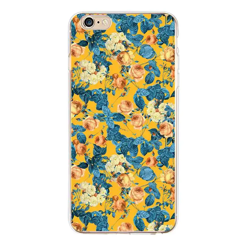 Flamingo Soft Clear TPU Phone Case For iPhone 4/4s 5 5s 6 6plus 7 8plus x Silicone Flora Cover Free Shipping | Мобильные телефоны и