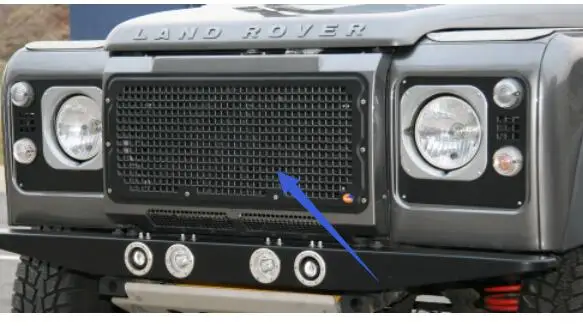 Металлический передний Впускной бампер Установка решетка радиатора для 1/10