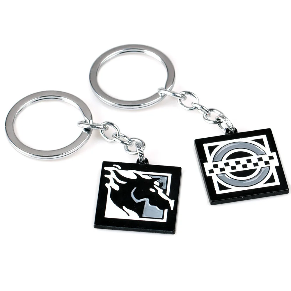 FPS Game Rainbow Clash Maverick key chain Necklace Zinc Alloy Pendant Men Women Jewelry Fans Gift Charms Accessories | Украшения и