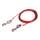 3 м5 м10 м Стальная проволока собак двойные поводки для собак анти-укус не путать, уличная одежда для собак, для пикника и кемпинга, Прогулки ремень поводок 3 цвета