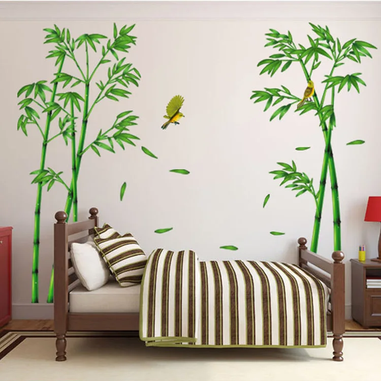 2 шт. 60*90 см наклейка на стену ПВХ бамбуковый узор DIY Наклейка Настенная