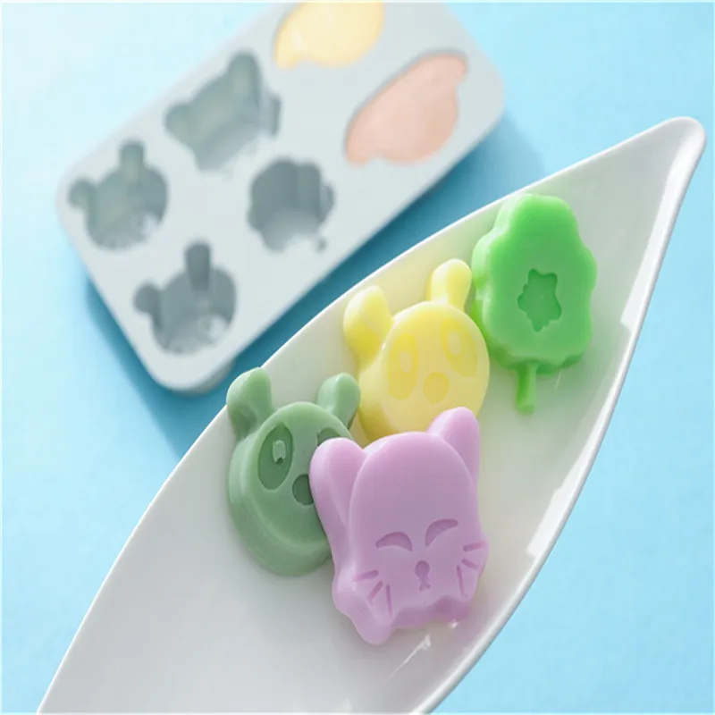 Силиконовая форма в форме маленького медведя собаки и кошки для желе модные
