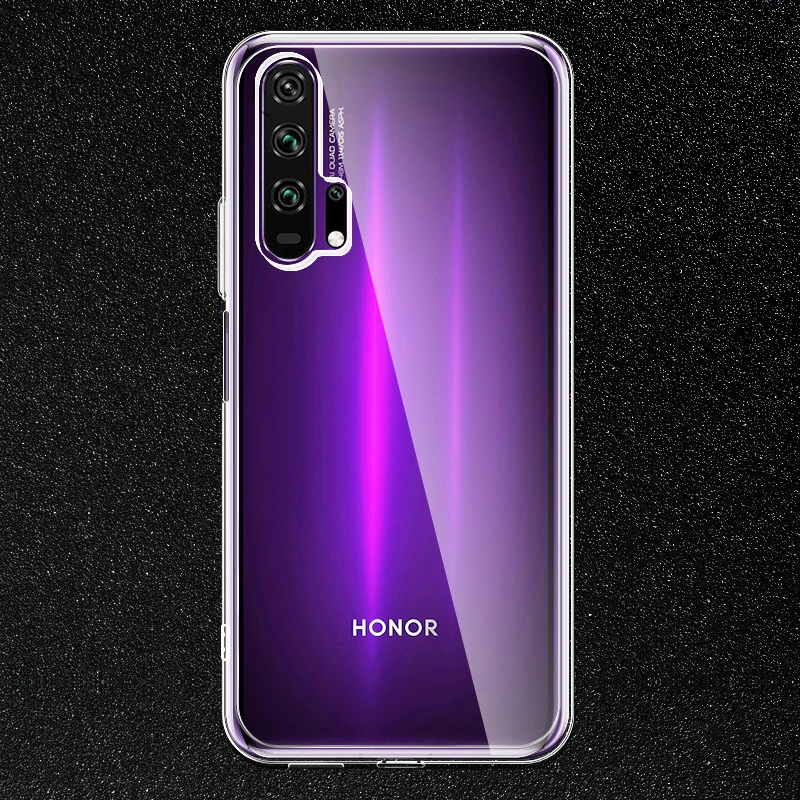 Чехол для Huawei Honor 20 Pro матовый и прозрачный тонкий ТПУ силиконовый мягкий