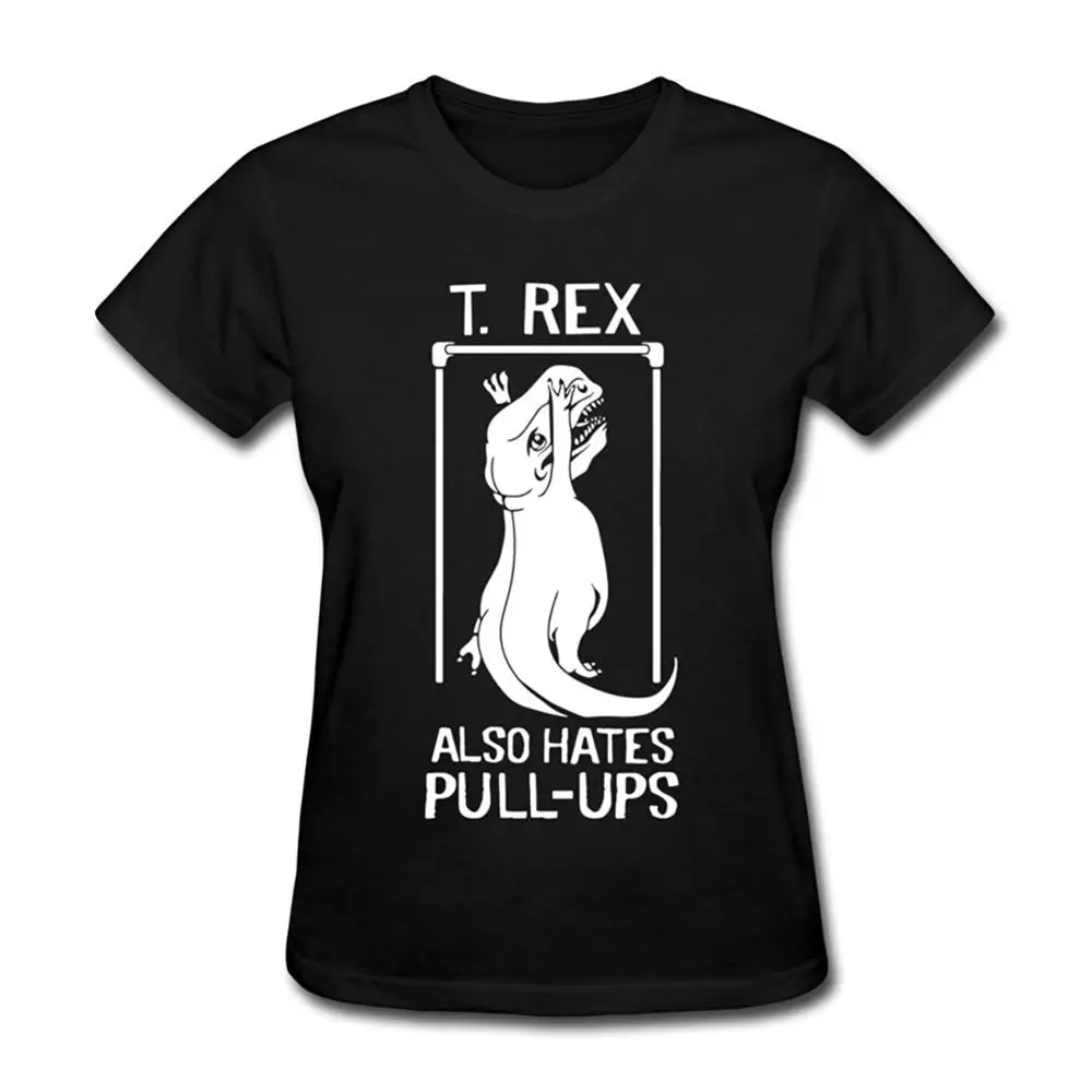 Hipster Ти Топы T Rex Ненавидит Подтягивания О Образным Вырезом Женщин Короткие
