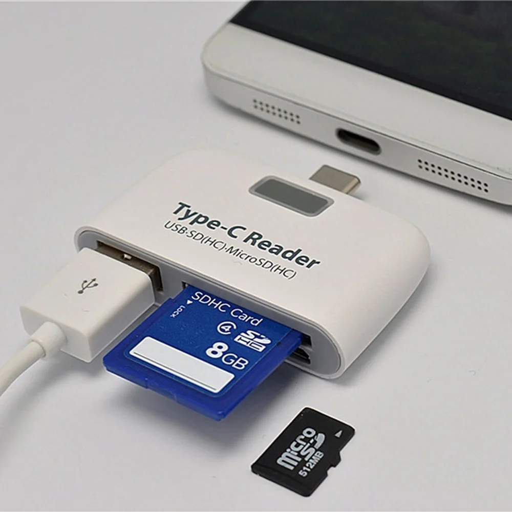 Новая мода 3 в 1 USB 3,1 type-C USB-C TF Micro SD OTG кард-ридер для ноутбука телефона планшета конвертеры высокое качество и долговечность