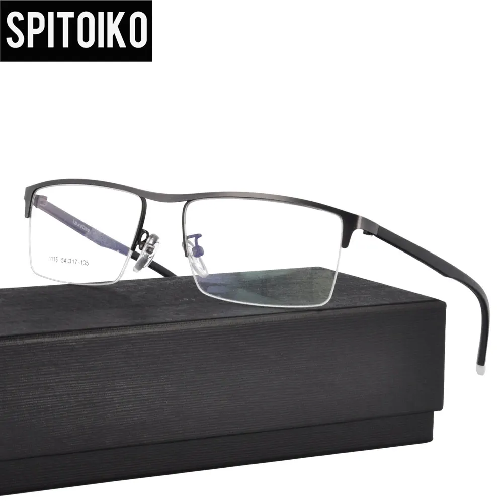 

SPITOIKO Metal Optical Frame Myopia Spectacles Prescription For Men Eyewear Eyeglasses 1115