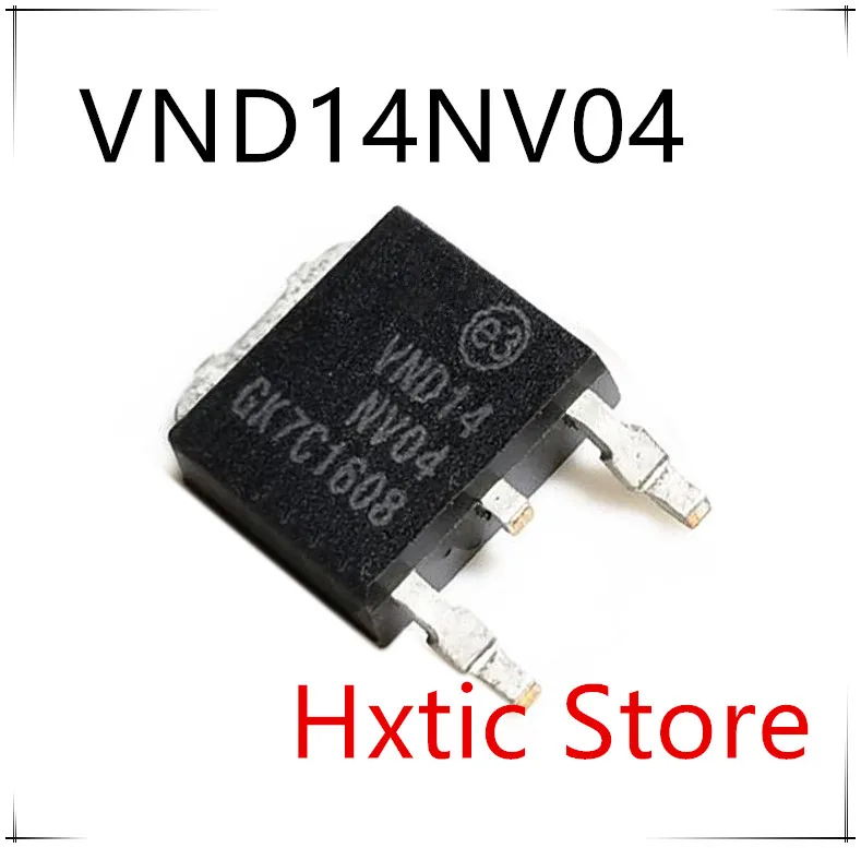 Новинка 10 шт./лот VND14NV04 VND14 VND14NV04TR E TO 252 D2PAK MOS FET N Channel 12A/40V|Аксессуары для батарей и