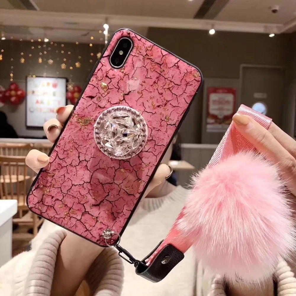 Girly Ladies Bling Phone Holder Case Cover Back Skin Shell Protective For iPhone XS Max XR 8 7 6 Plus 6S 4.7&quot 5.5&quot | Мобильные