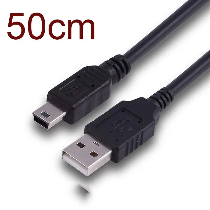 10 шт. Лучший Черный зарядный кабель USB 2 0 A папа мини 5 Pin B адаптер шнура|Кабели для