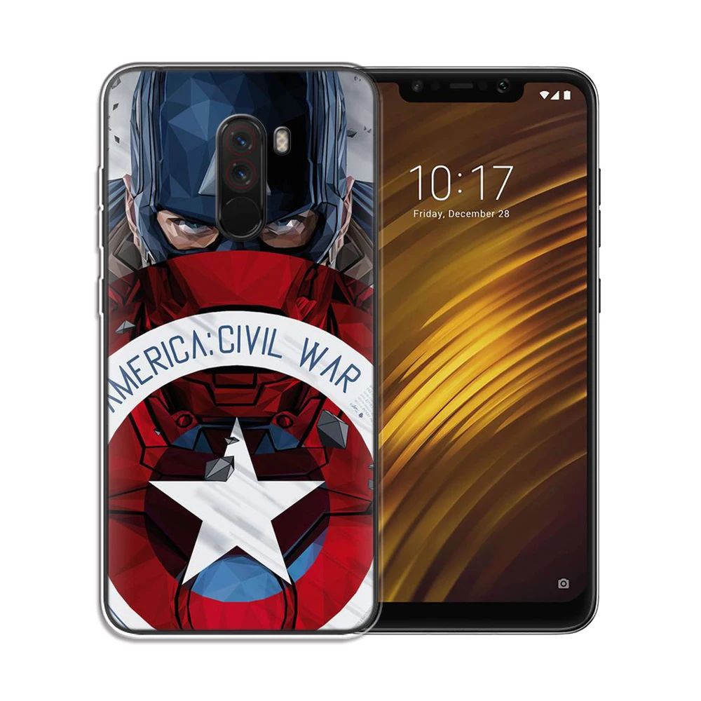 Мягкий чехол из ТПУ Для Xiaomi Pocophone F1, силиконовый чехол для Xiaomi Pocophone F1, Защитные чехлы для телефонов