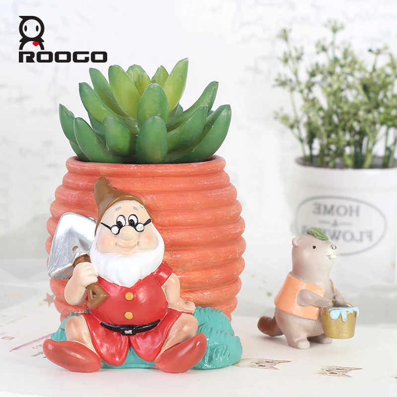 Roogo цветочный горшок мини садовый кактус для суккулентов современный комнатный