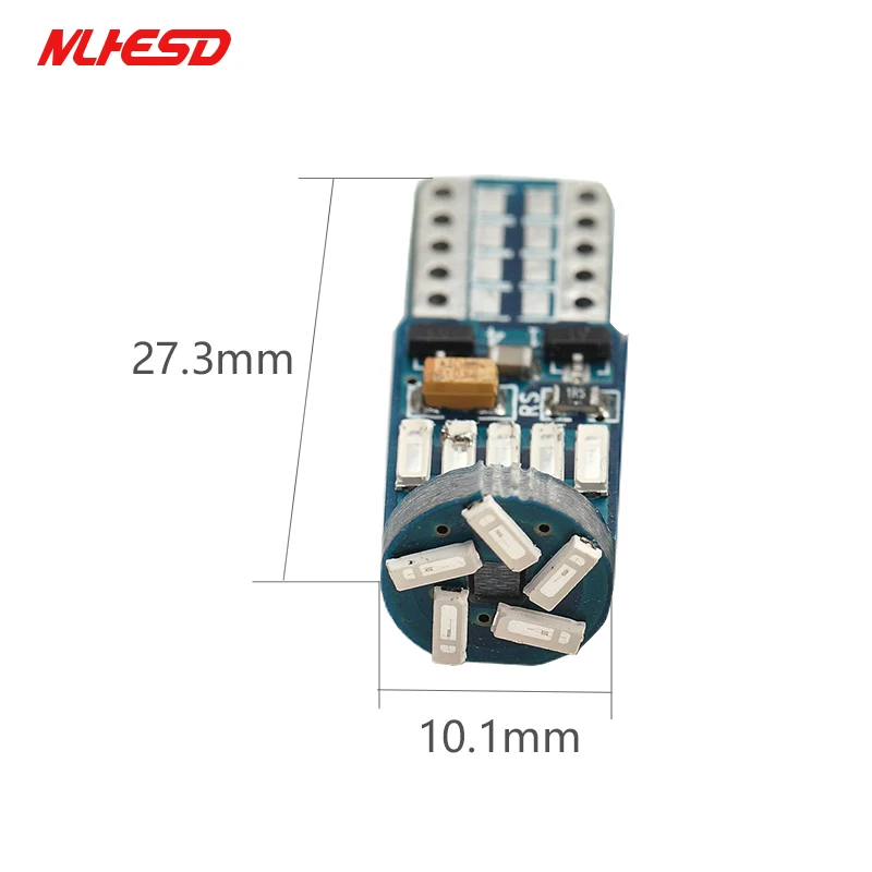 100 шт./лот автомобильные светодиоды T10 canbus LED W5W Canbus t10 led 15smd 4014 светодиодные
