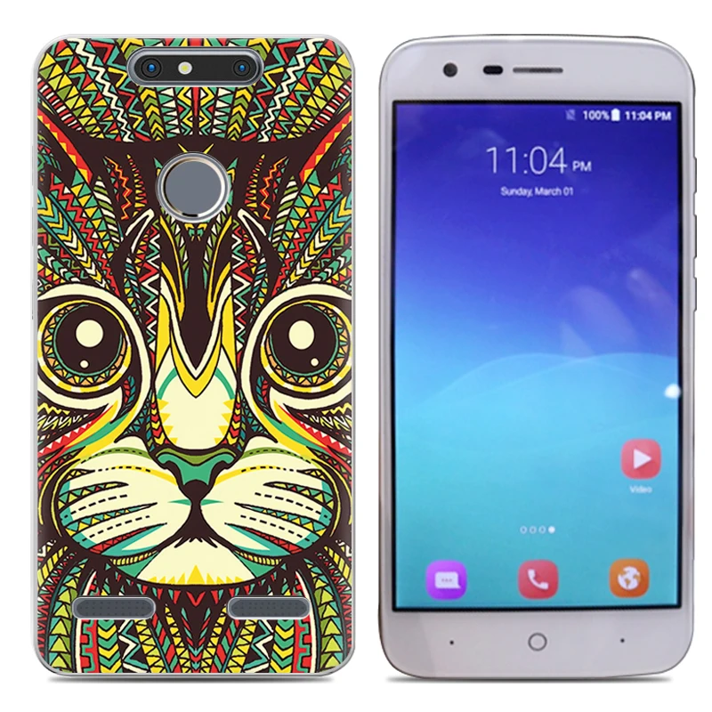 Прямая поставка мягкий ТПУ чехол для телефона ZTE Blade V8 Mini 5 дюймов модный цветной