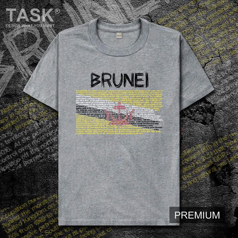 Nation of Brunei national team mens t shirt Fashion new Short Sleeve T-shirt men's casual sports top cotton t-shirt BRN Bruneian | Мужская