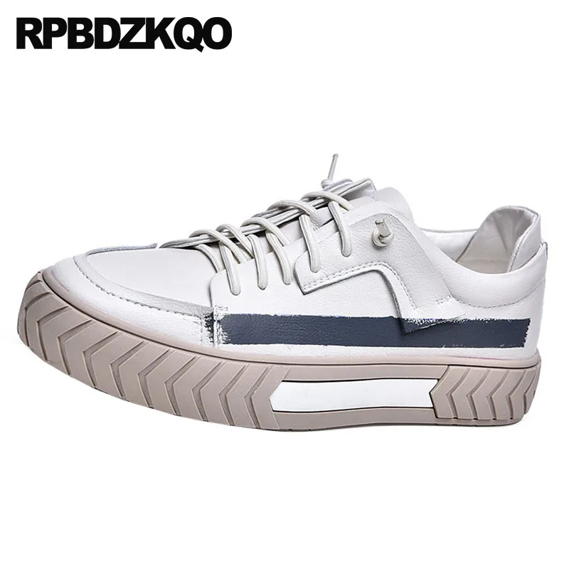High Quality New Creepers Sneakers Men Shoes Casual Leather Plus Size Trainers Designer 2021 48 Skate 13 Comfort Korean Lace Up |