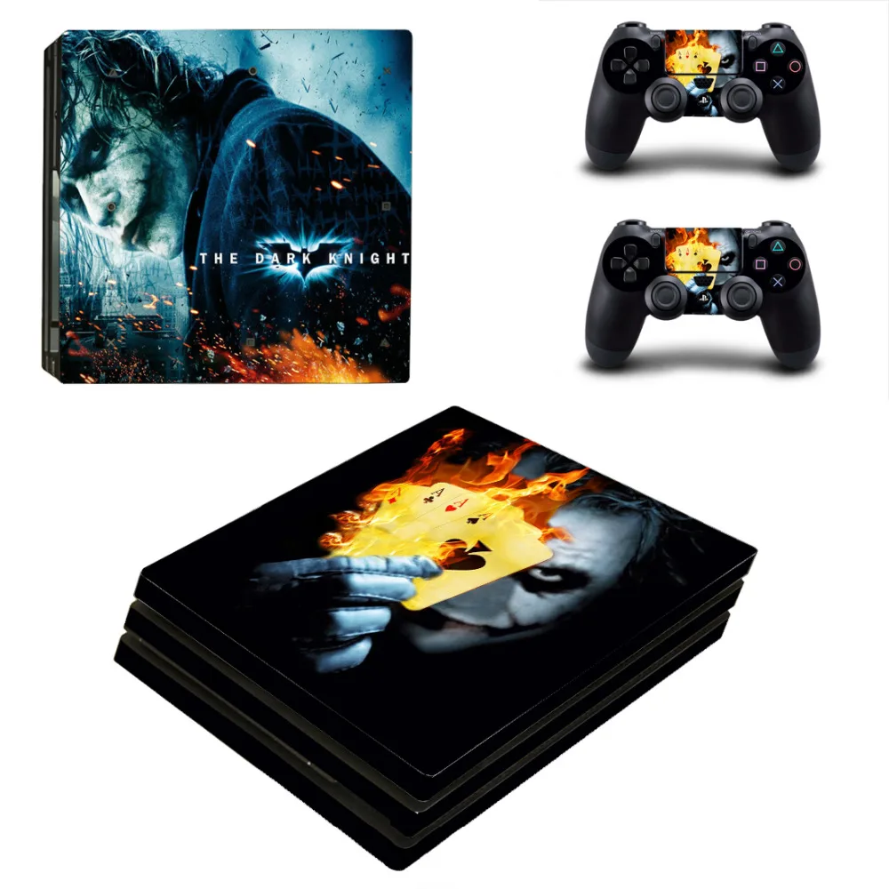 DC Бэтмен PS4 Pro кожи Стикеры наклейка для sony PS4 Игровые приставки 4 Pro Slim консоли и 2 джойстик игровой Стикеры s винил