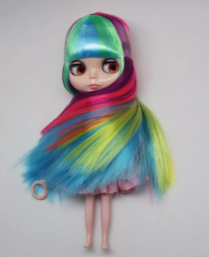 Фабрика blyth кукла ледяная игрушка подарок красочные волосы нормальное тело с челкой/бахрома блестящее лицо