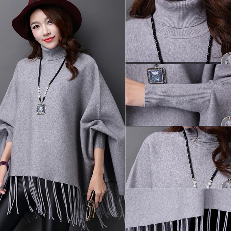 Женское кашемировое пончо теплая шаль свитер с кисточками|cashmere poncho|brand shawlshawl brand |