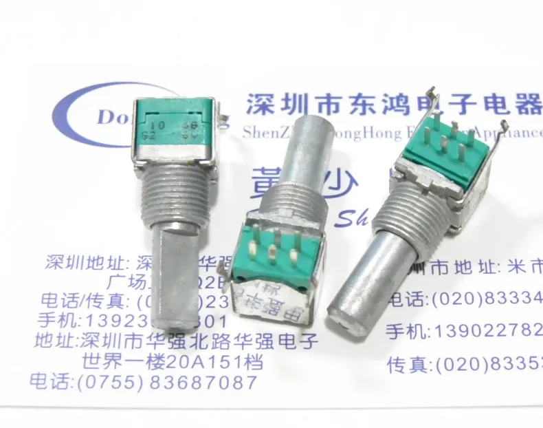 1pcs/lot ALPS Alps type RK097 precision potentiometer double 10KB x 2 shaft length 20MM | Обустройство дома